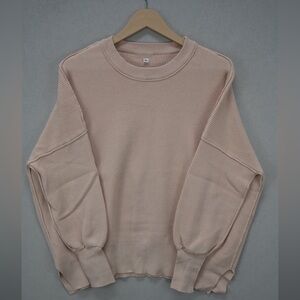 Cozy Ribbed Knit Sweater in Cream